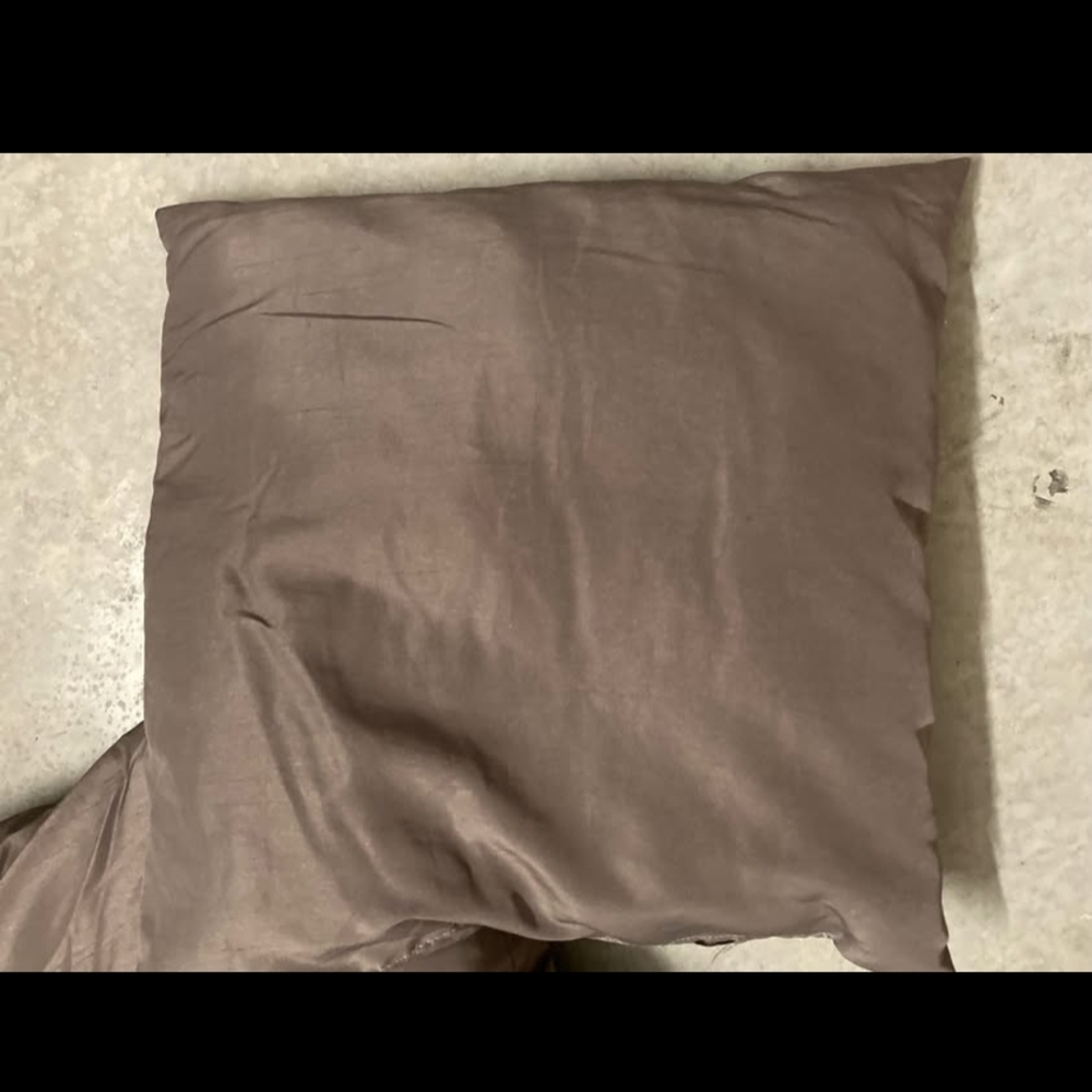 Set of Two Grey Throw Pillows - Picture 2 of 2